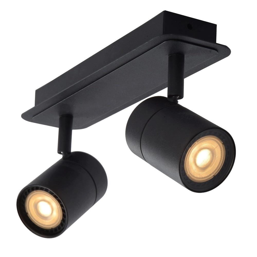 Ceiling spotlight Lennert 2-light black Lucide 5411212262684