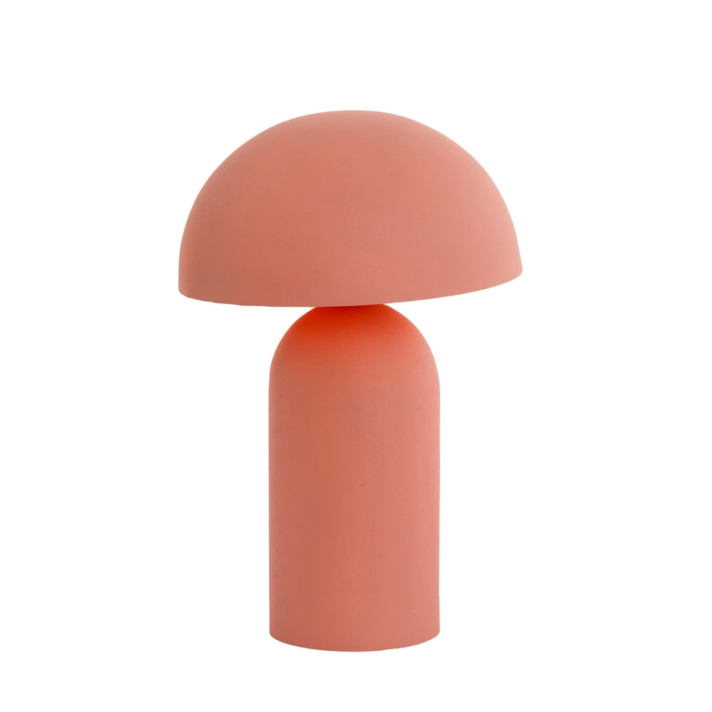 Mushroom table lamp Tolima coral pink - Ø 31cm Light & Living 8717807807856