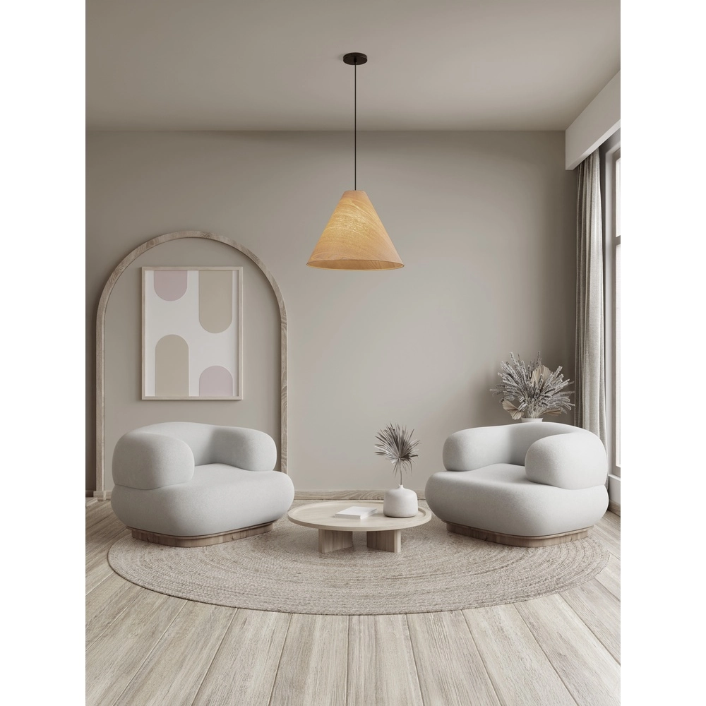 Wooden pendant lamp Elysian Ø 45cm Lyora 5212017468253