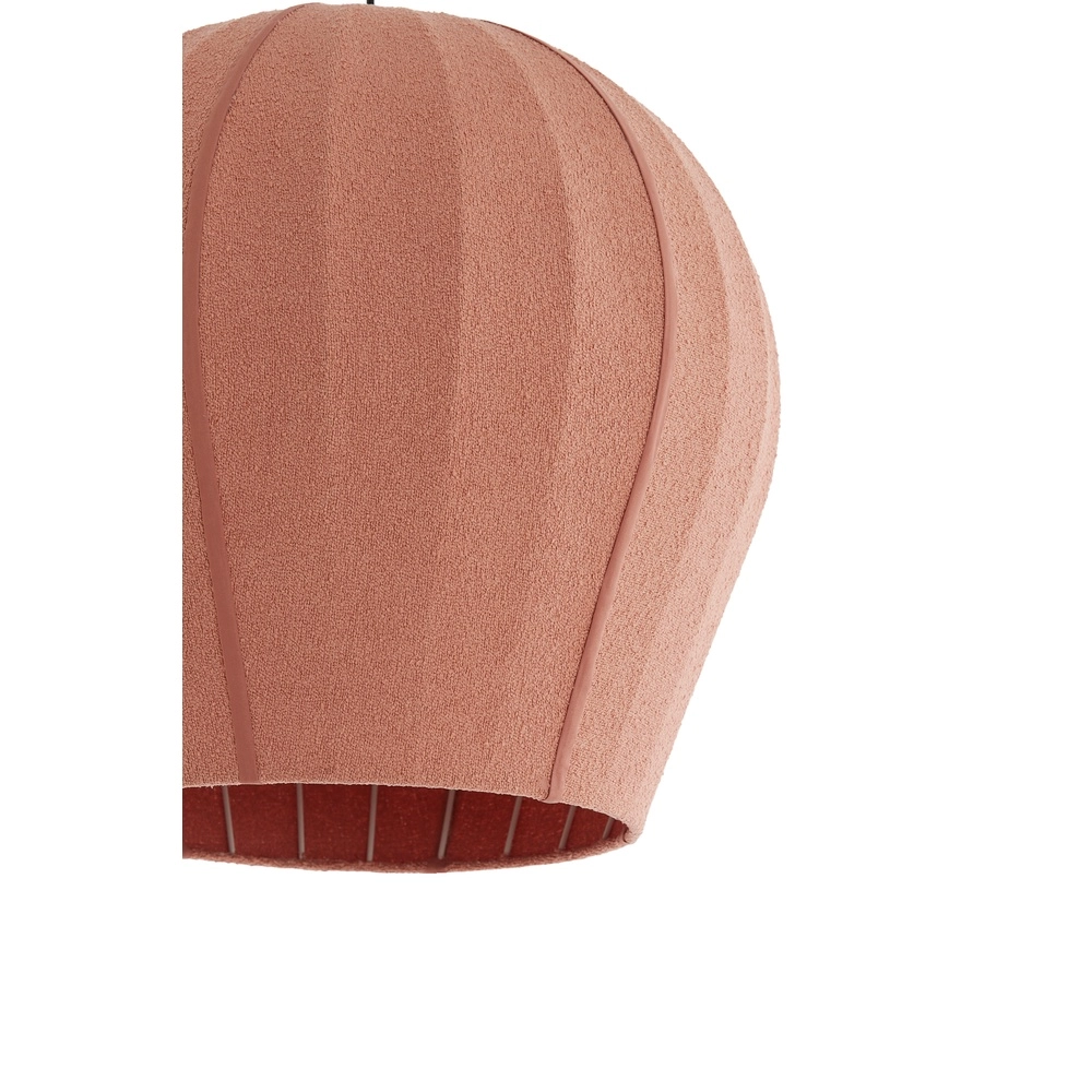 Bouclé pendant lamp Zagori Ø 35cm - coral Light & Living 8717807793050