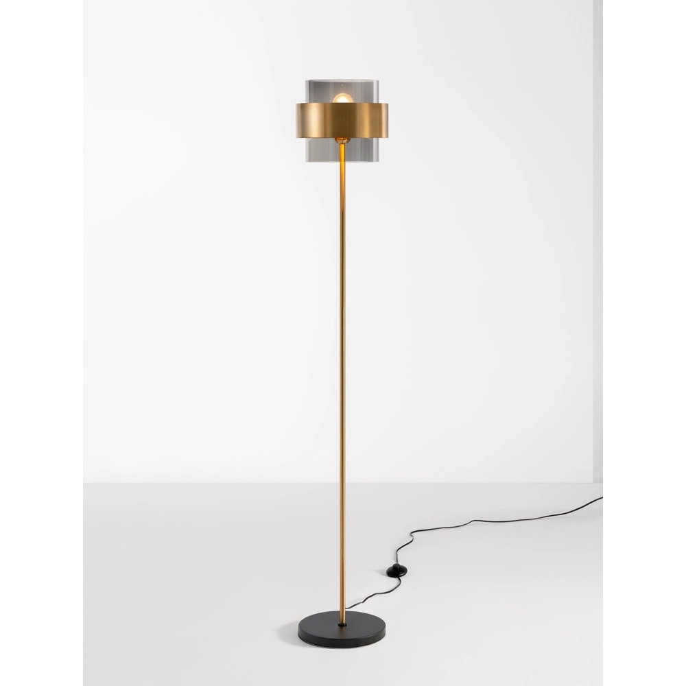 Floor lamp Sianna black with gold