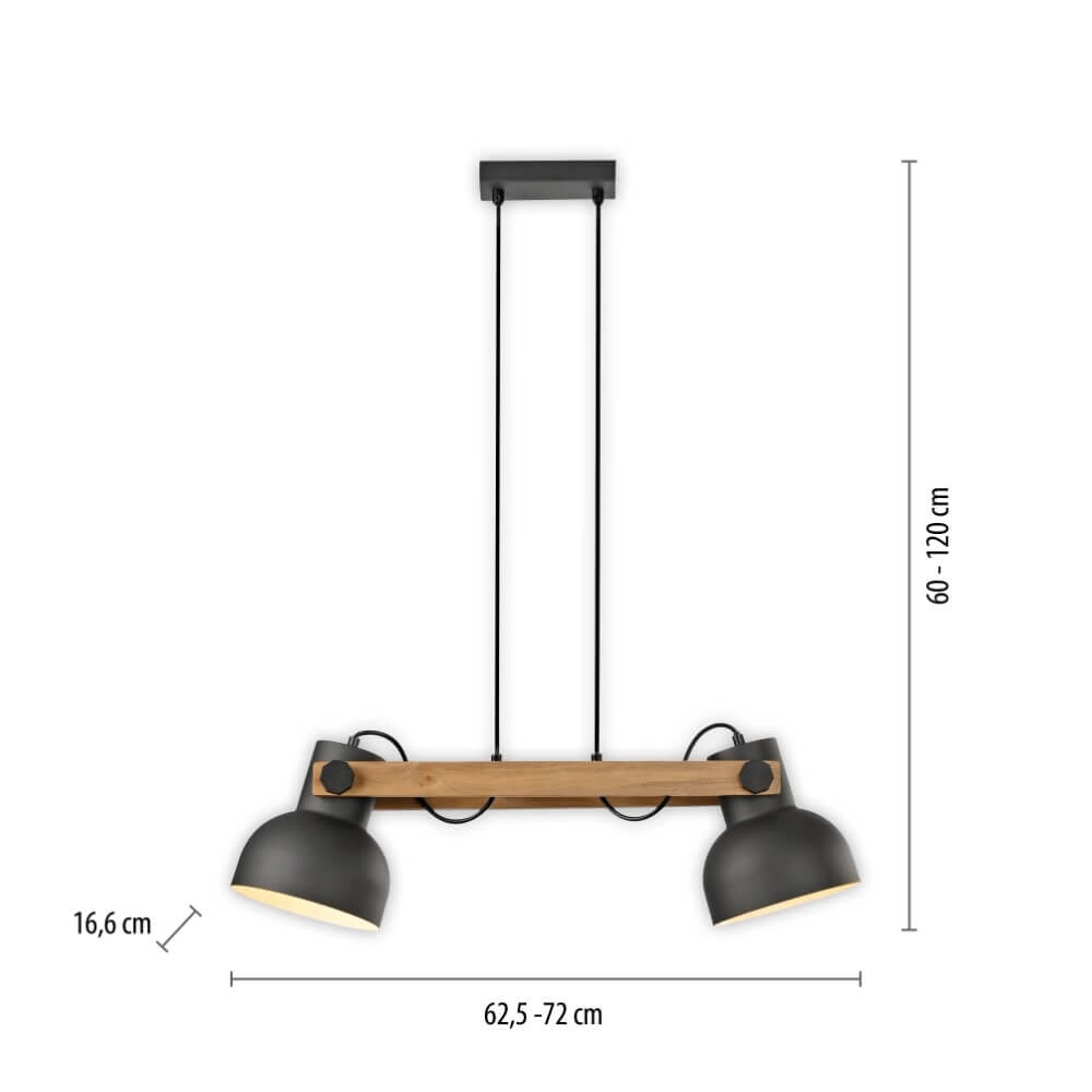 Pendant lamp Cup 2.0 2-light Just Light 4043689000660