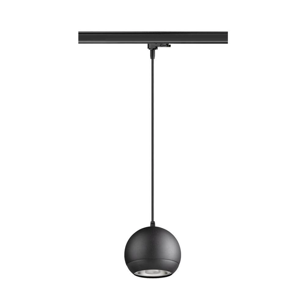 Pendant light for rail Light Eye 150 black 3-phase Ø 15cm SLV 4024163295505