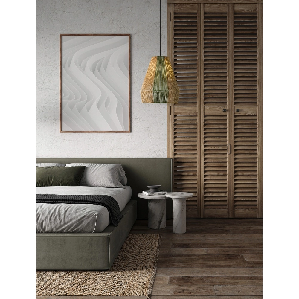 Pendant lamp Dena Ø 39cm brown with green Lyora 5212017477309