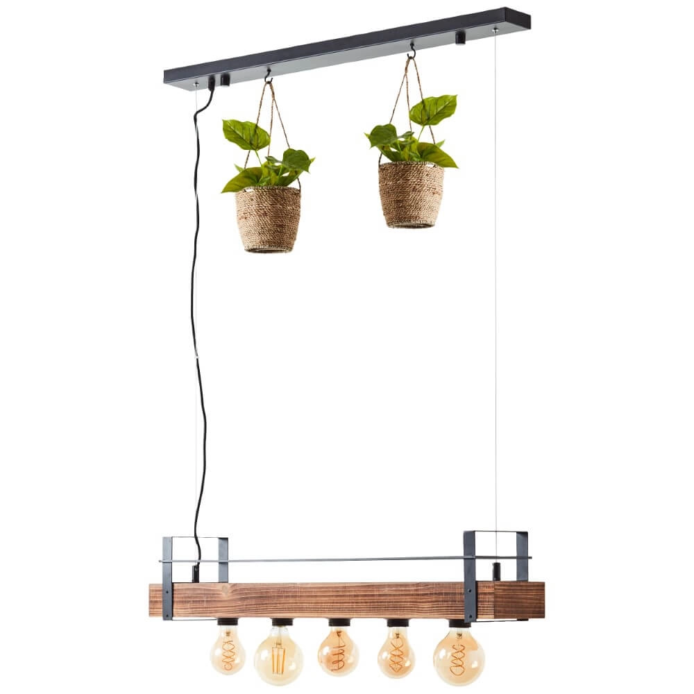Pendant lamp Bankwood 80cm Brilliant 4004353396588