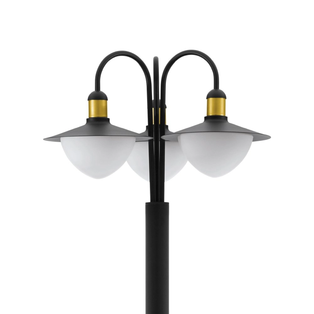 Pathway light Sirmione 220cm black with gold Eglo 9002759972882