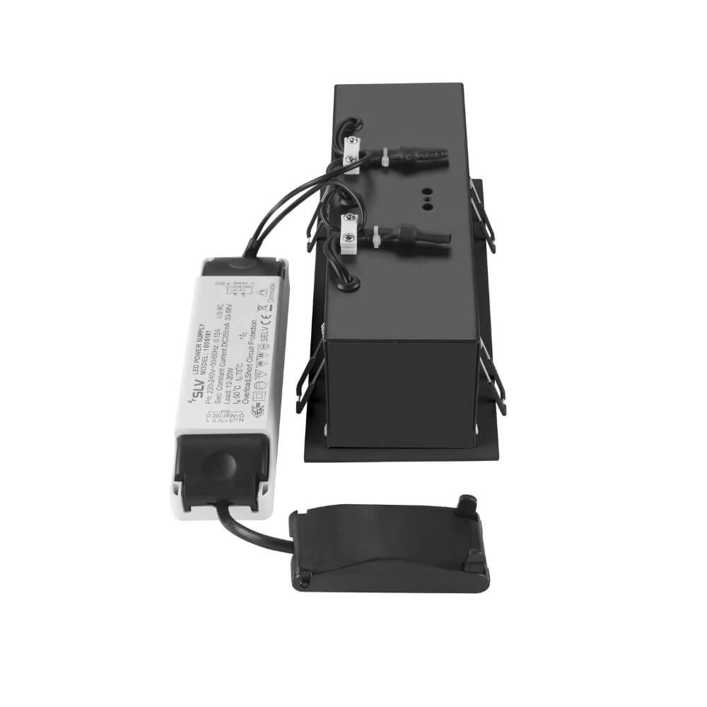Square LED recessed spotlight Kadux Triple 3x Led - black - 3000K SLV 4024163278867