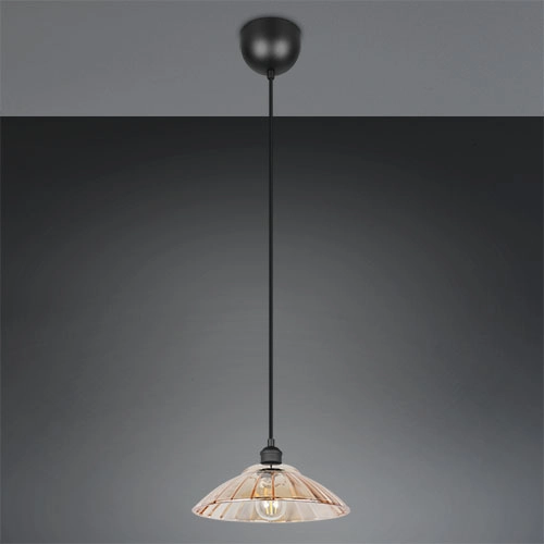 Classic pendant lamp Eluna Black Trio 4017807682489