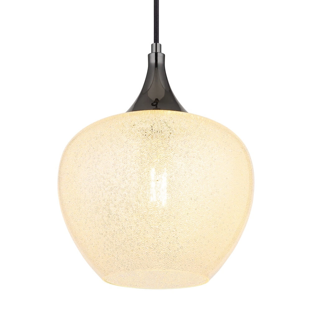 Anthracite pendant lamp Maxy with white glass Ø 24cm Globo 9007371450176