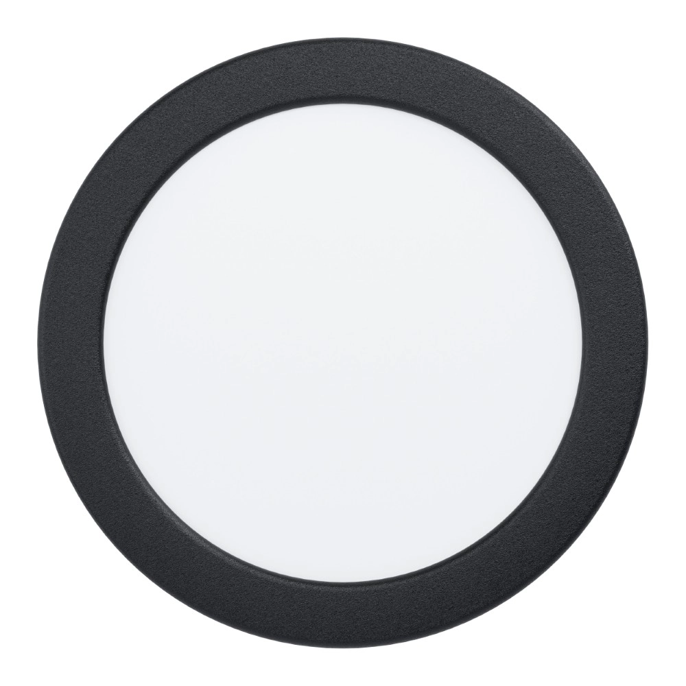 IP44 recessed lamp Fueva 6-Z Zigbee - black - Ø 16.8cm
