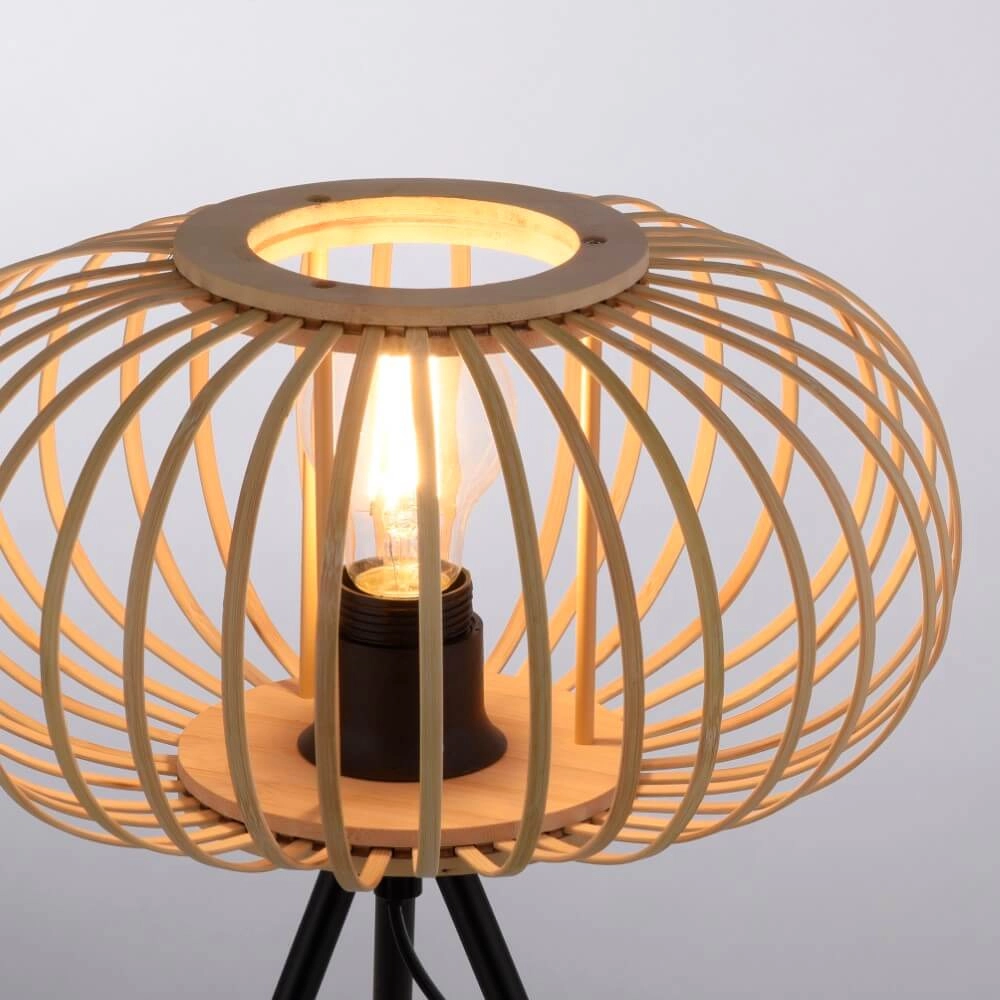 Tripod table lamp Racoon wood Just Light 4043689987596