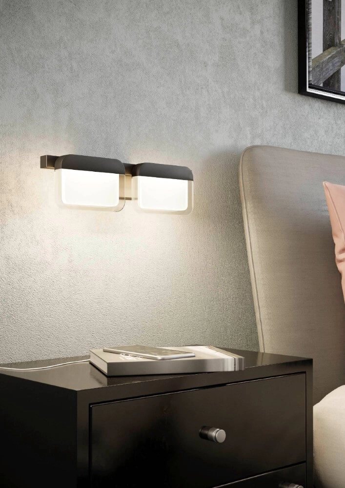 LED wall lamp Ervidel black Eglo 9002759988777