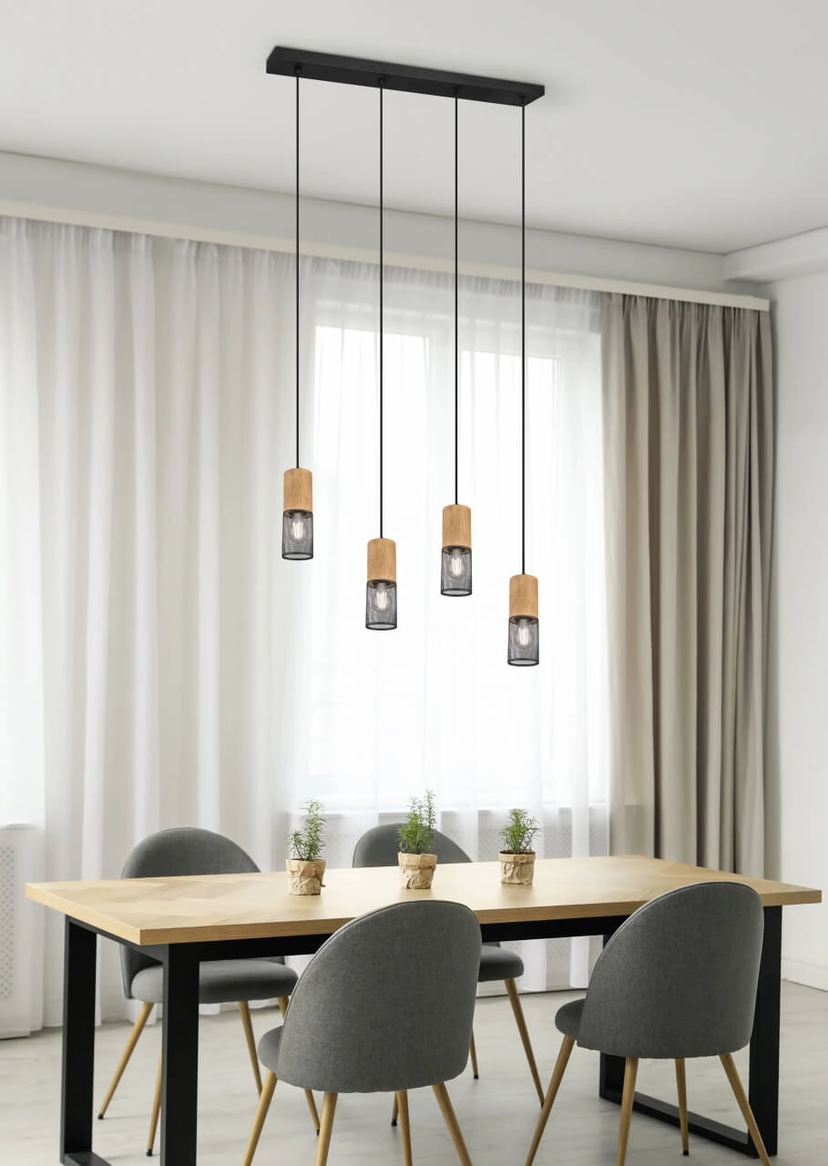4-light dining room pendant lamp Tosh Trio 4017807467567