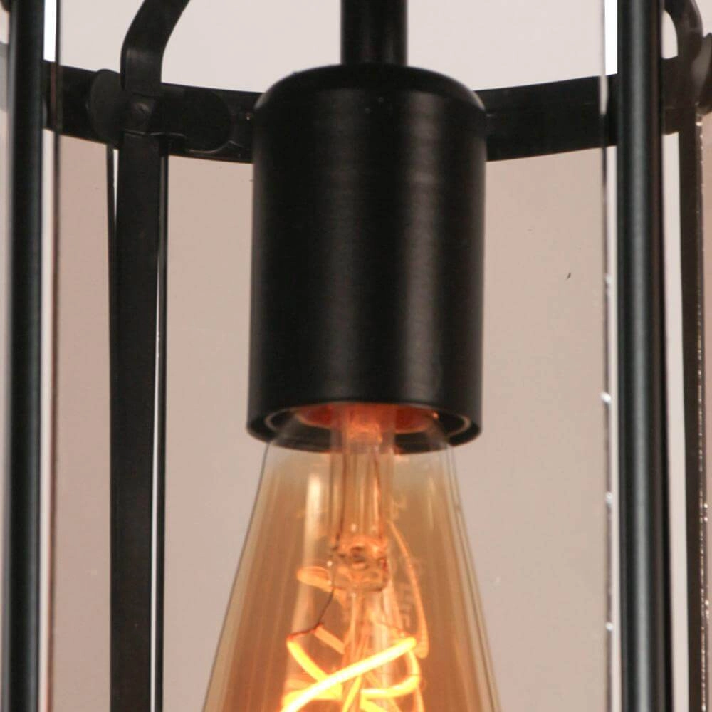 Classic ceiling lamp Pimpernel black Steinhauer 8712746174212