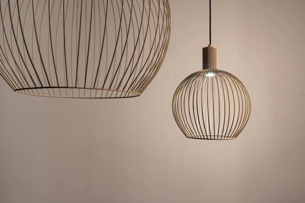 Sand-colored hanging lamp Wire Sand Ø 70cm ETH 8720195307143