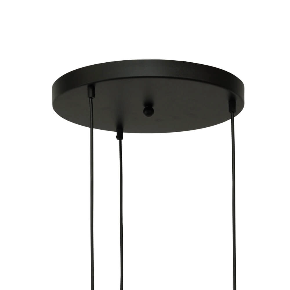 Pendant hanging lamp Lava 3x gold glass Ø 22.5cm Masterlight 8718121286433
