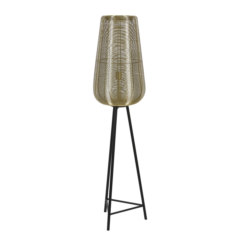 Tripod floor lamp Adeta gold 147cm Light & Living 8717807601317