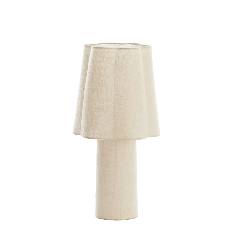 Table lamp Musaby Organic shape - Natural linen