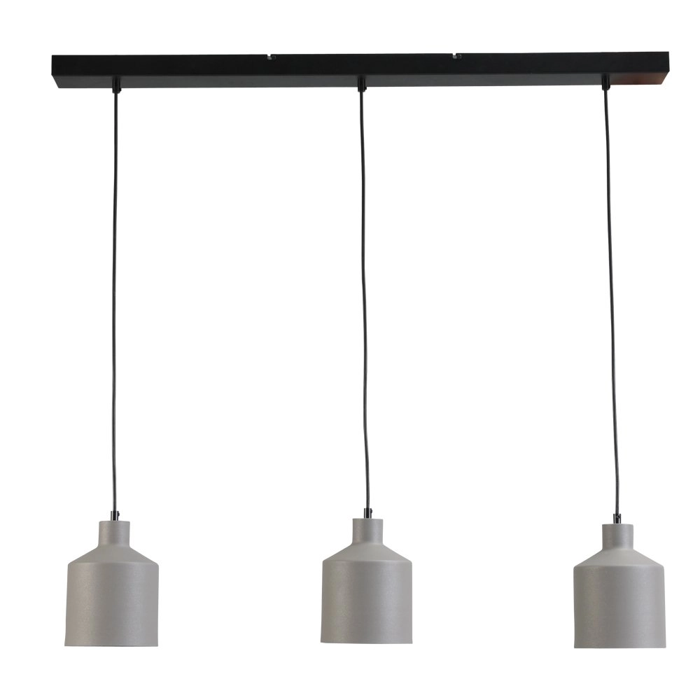 Dining room lamp Boris Concepto 3x14 black with gray