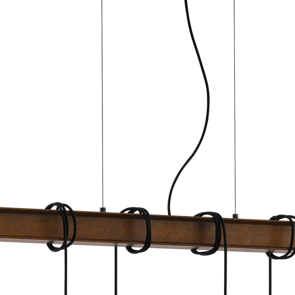 Dining room pendant lamp Townshend 4 Rusty brown Eglo 9002759435240