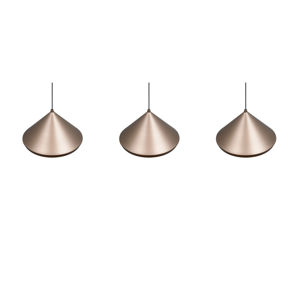 3-light pendant lamp Laguna coffee brown Trio 4017807671056