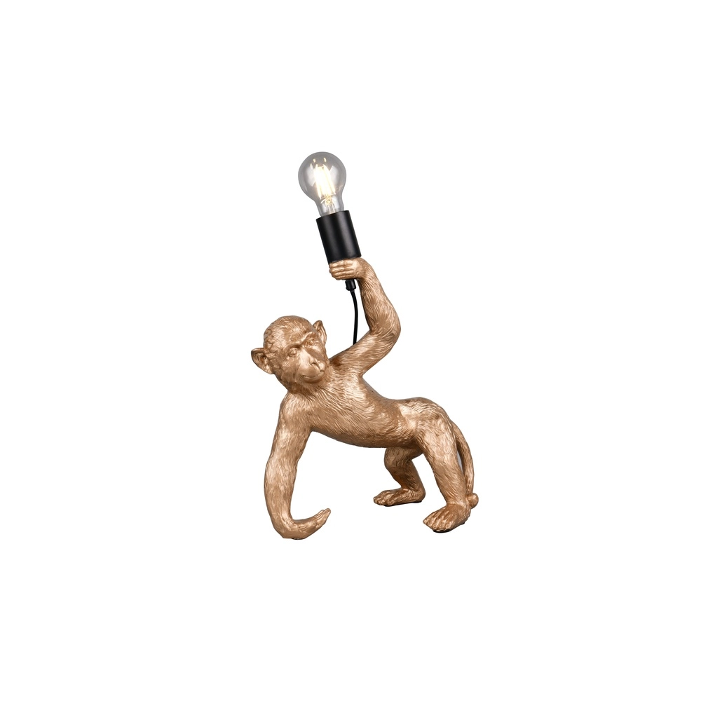 Table lamp Bobo monkey gold