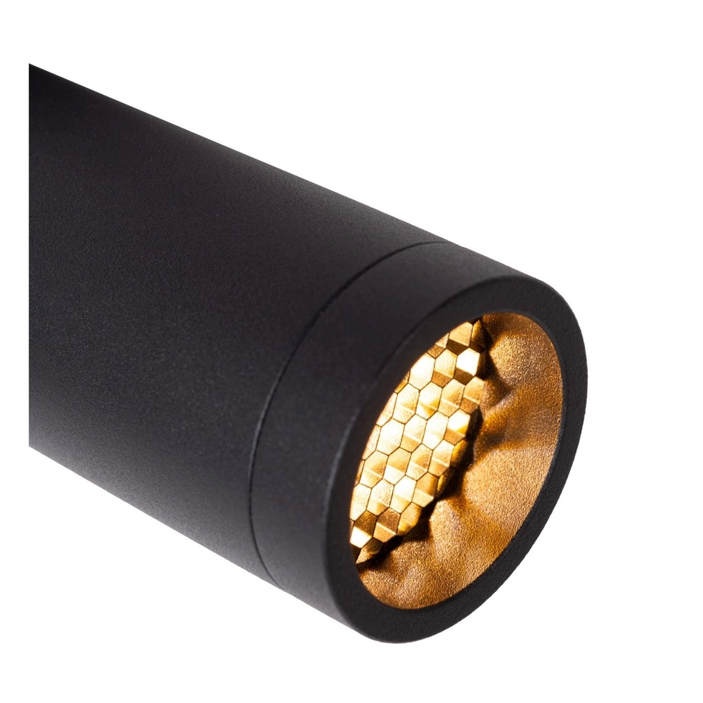 Sleek ceiling lamp Grado Black Lucide 5411212221667