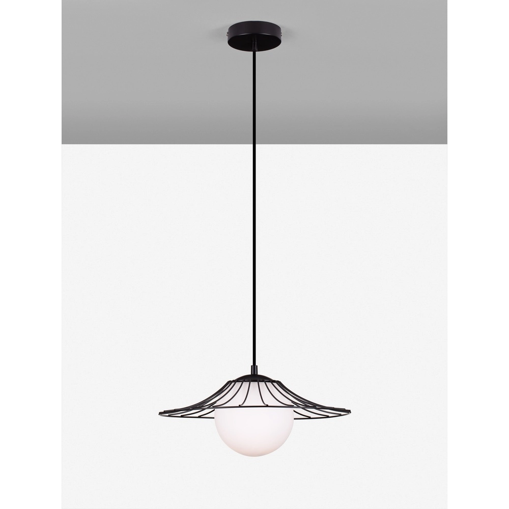 Black pendant lamp Fly Ø 36cm Lyora 5212017436221