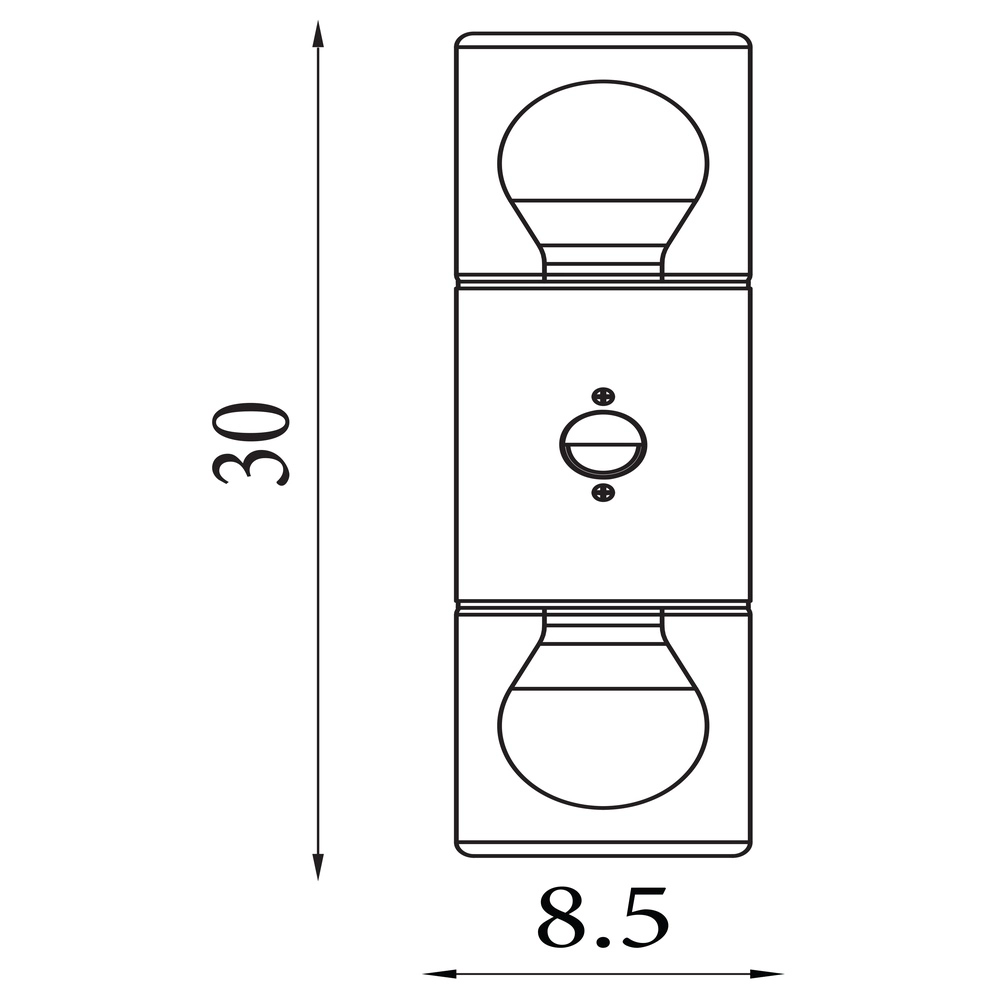 Wall lamp Colorado Double black with sensor Searchlight 5053423299105