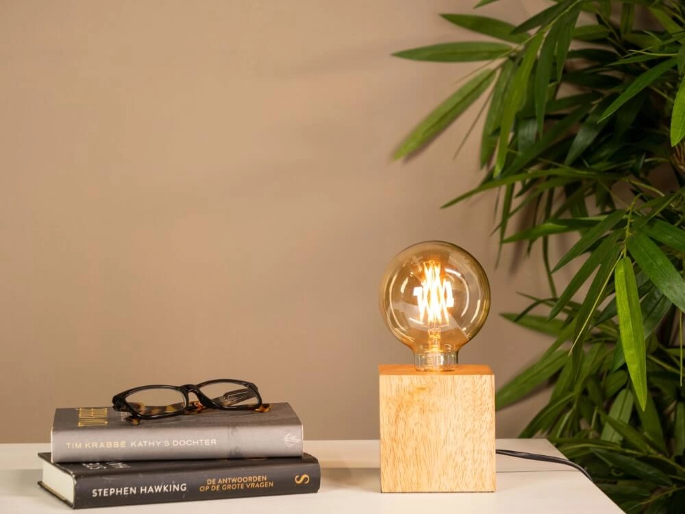 Table lamp Prestwick 2 Light wood Eglo 9002759437336