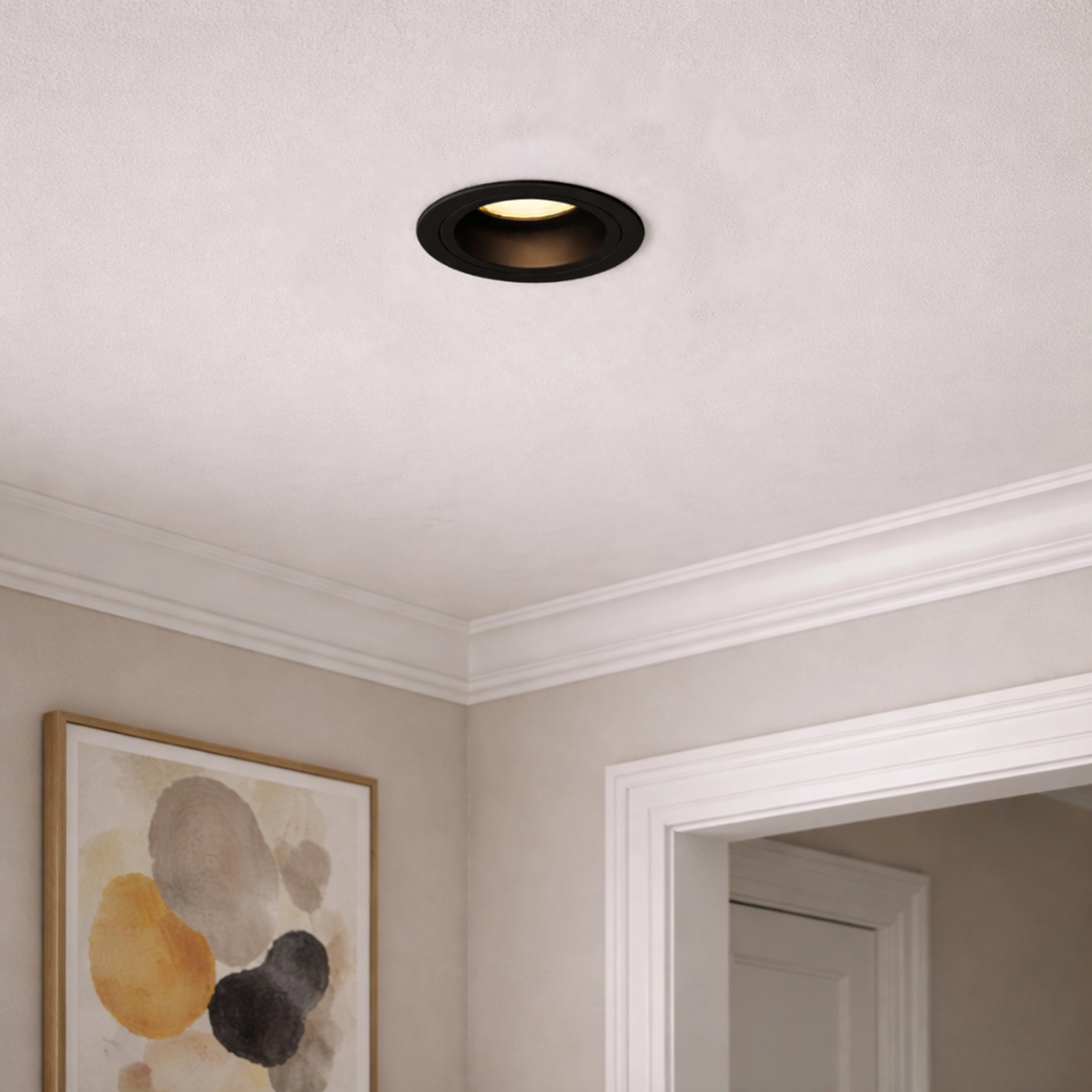 Recessed spotlight Zelda round IP65 black Lyora 5053423315300