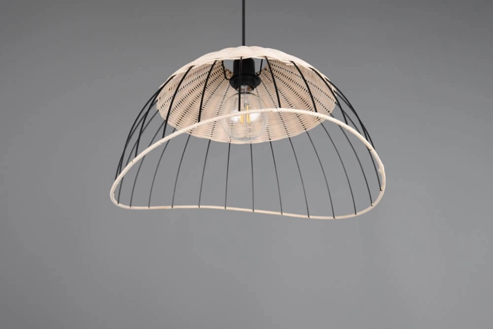 Rattan pendant lamp Sandrine Ø 48cm Trio 4017807637656