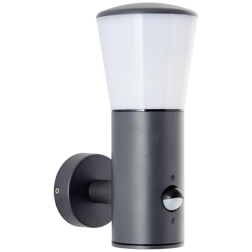 Sleek outdoor lamp Cliffi with sensor Brilliant 4004353405969