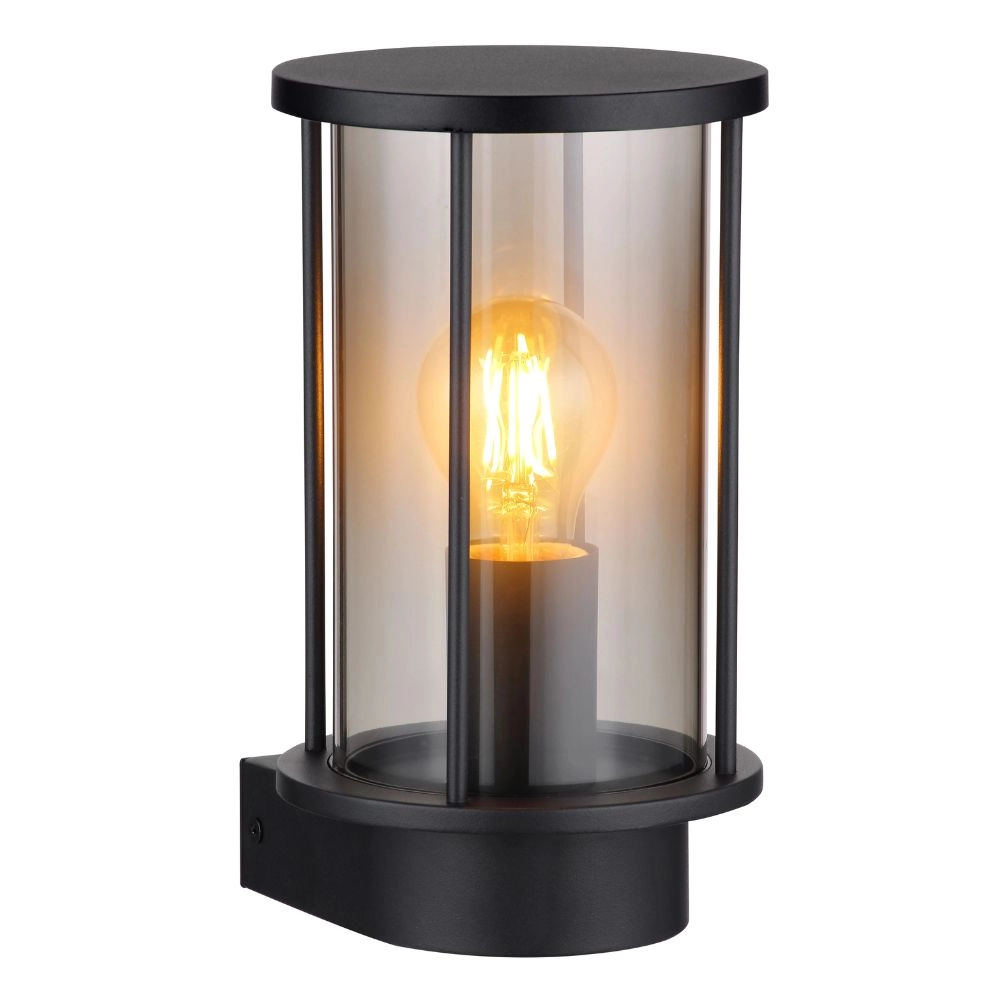 Wall lamp Gracey smoke glass