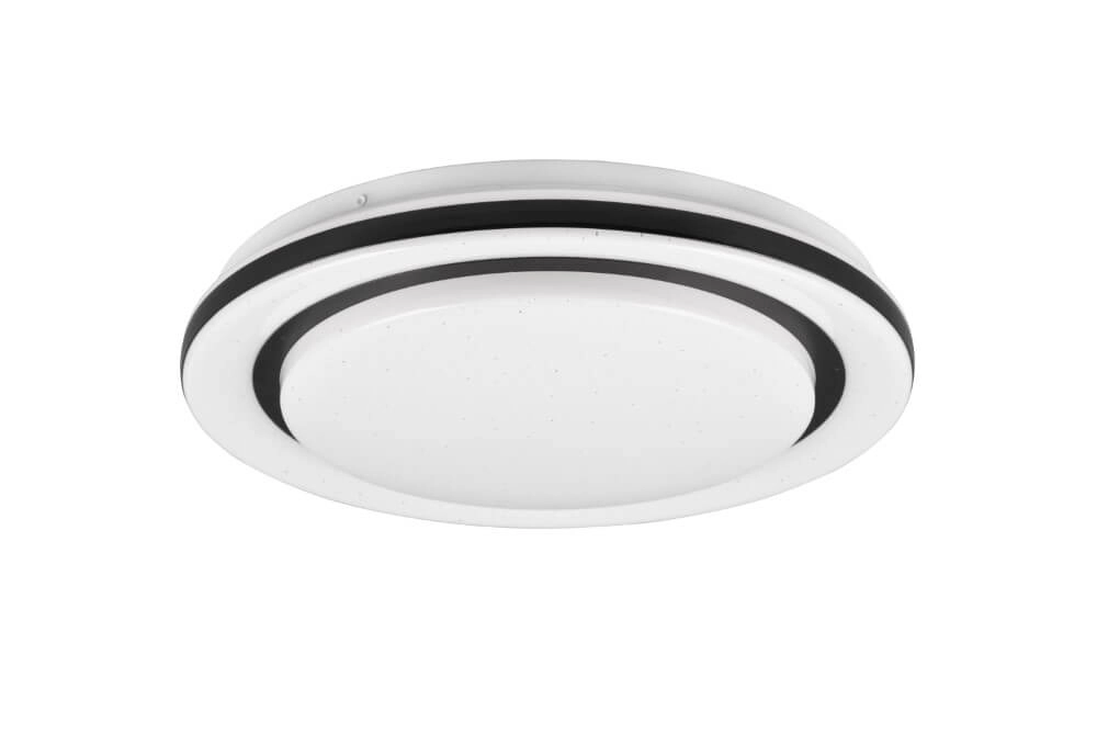White ceiling lamp Cartida white with black