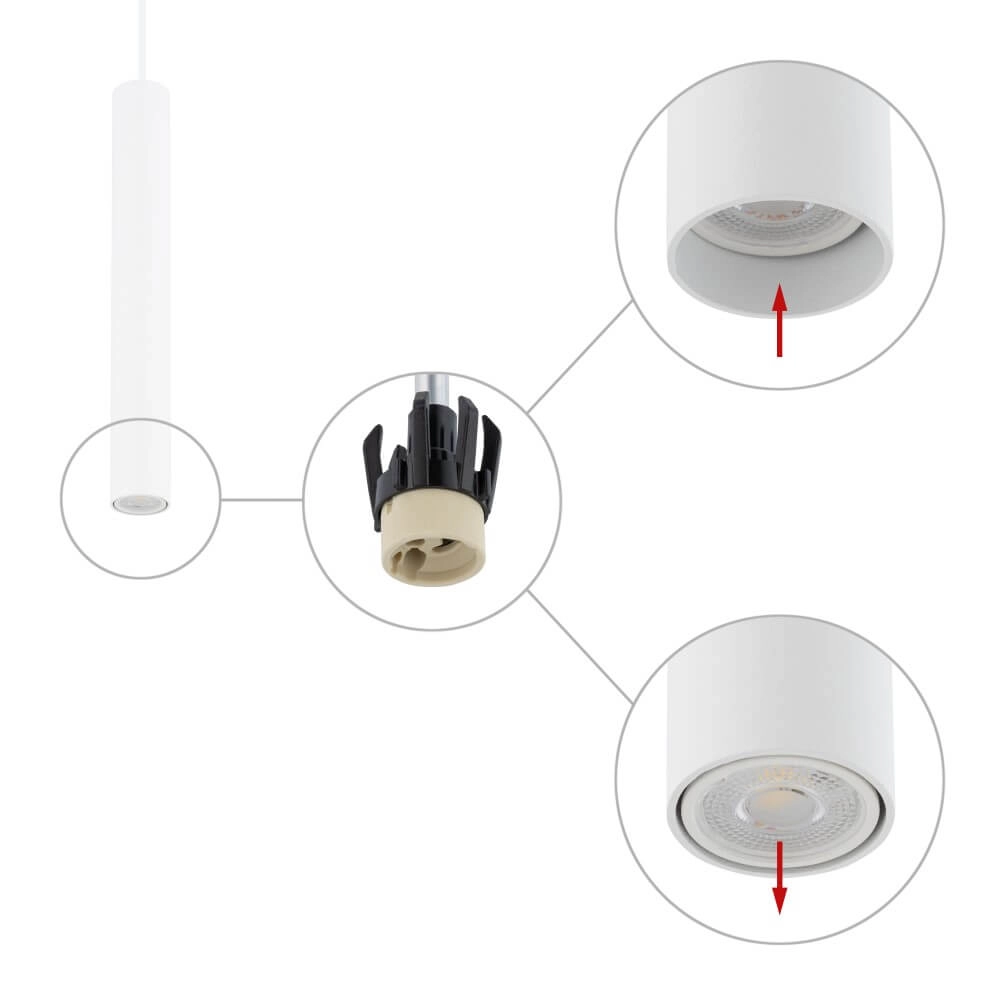 Narrow pendulum Fourty M white Lyora 5903139107709