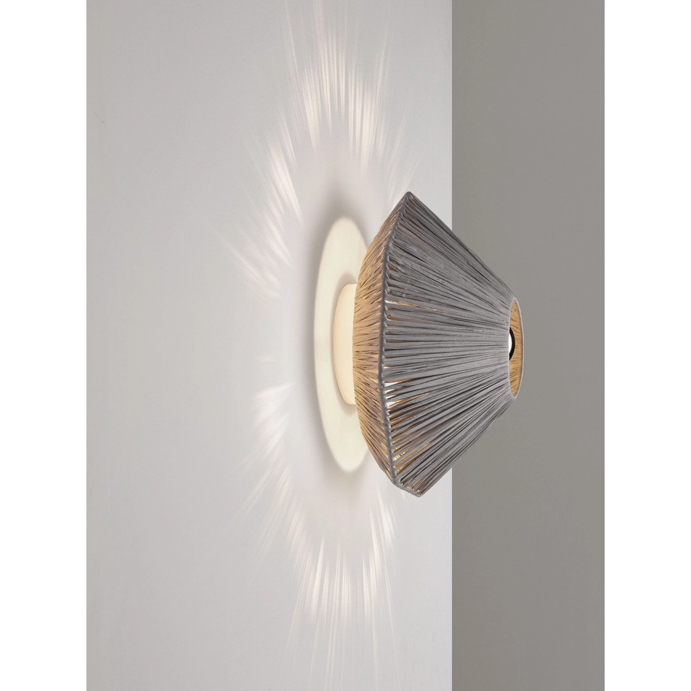 Wall lamp Elvio grey Ø 30cm Lyora 5212017493866