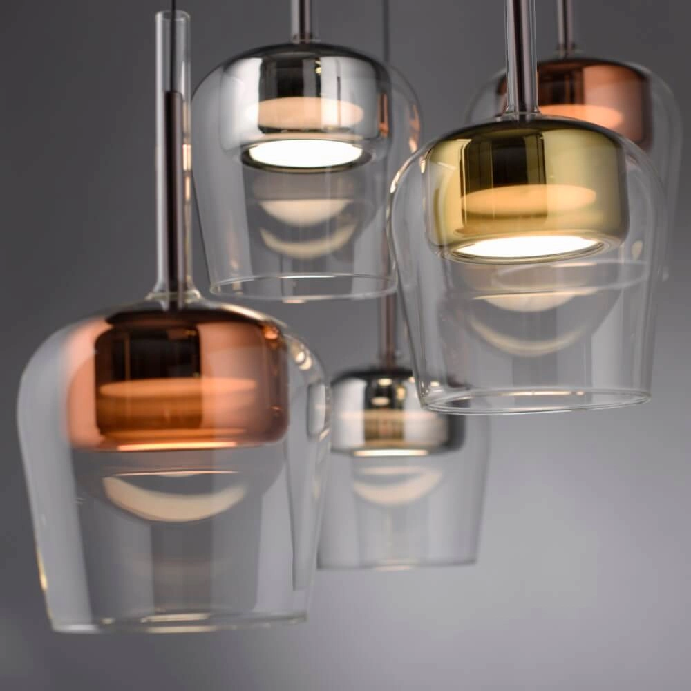 5-light pendant lamp Q-Kon Multiple colors Paul Neuhaus 4012248383889