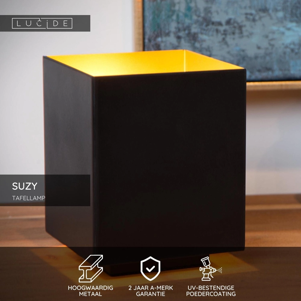 Table lamp Suzy Black Lucide 5411212451354