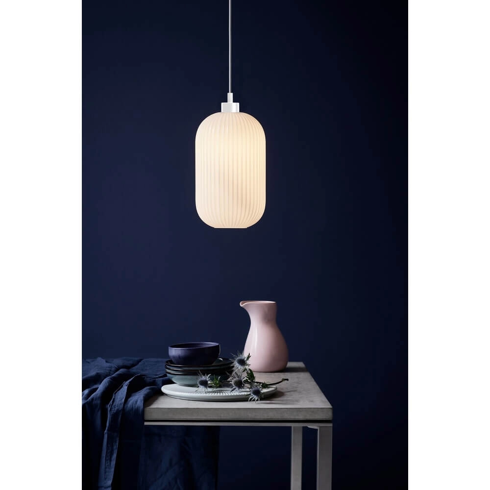 White pendant lamp Milford Ø 20cm Nordlux 5701581406988