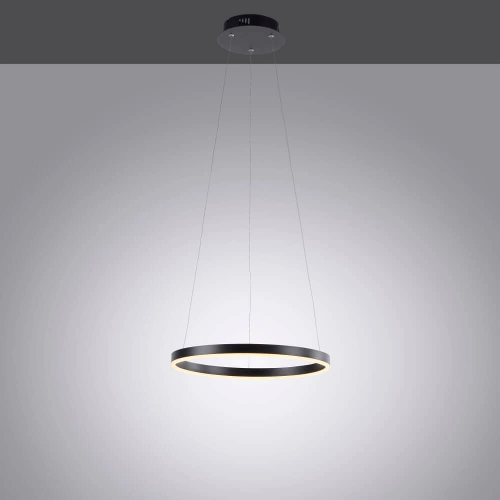 Black LED hanging lamp Ritus Ø 40cm Paul Neuhaus 4043689983949