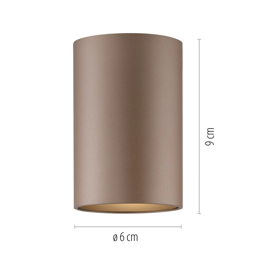 Ceiling surface-mounted spot Pure Point Ø 6cm - bronce Paul Neuhaus 4012248395691