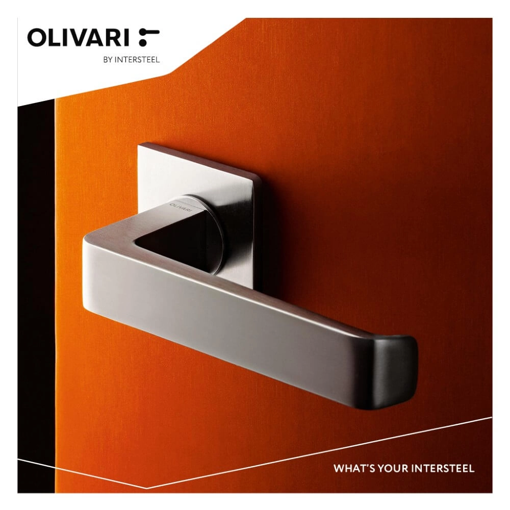 Door handle Milano Q Stainless steel Olivari 8714186545966