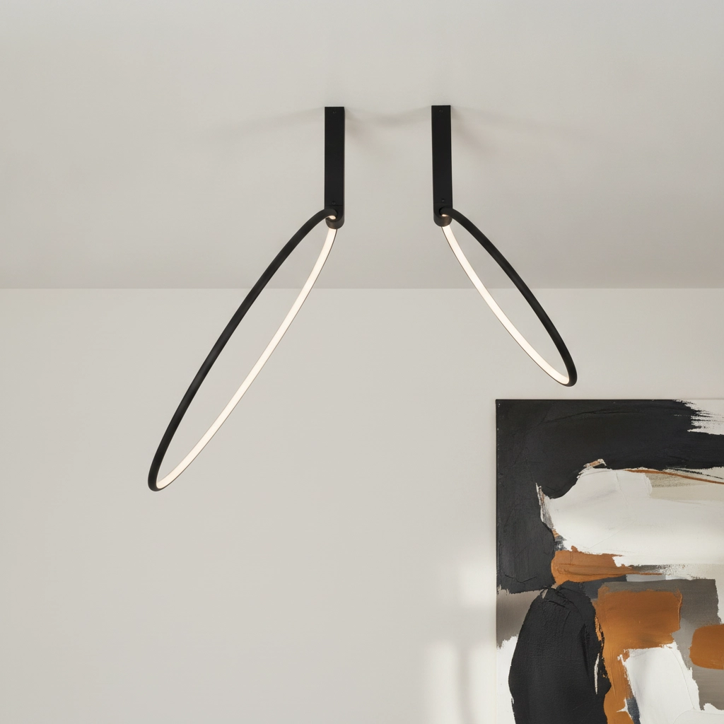 Design ceiling lamp Garve black Ø 40cm and Ø 60cm