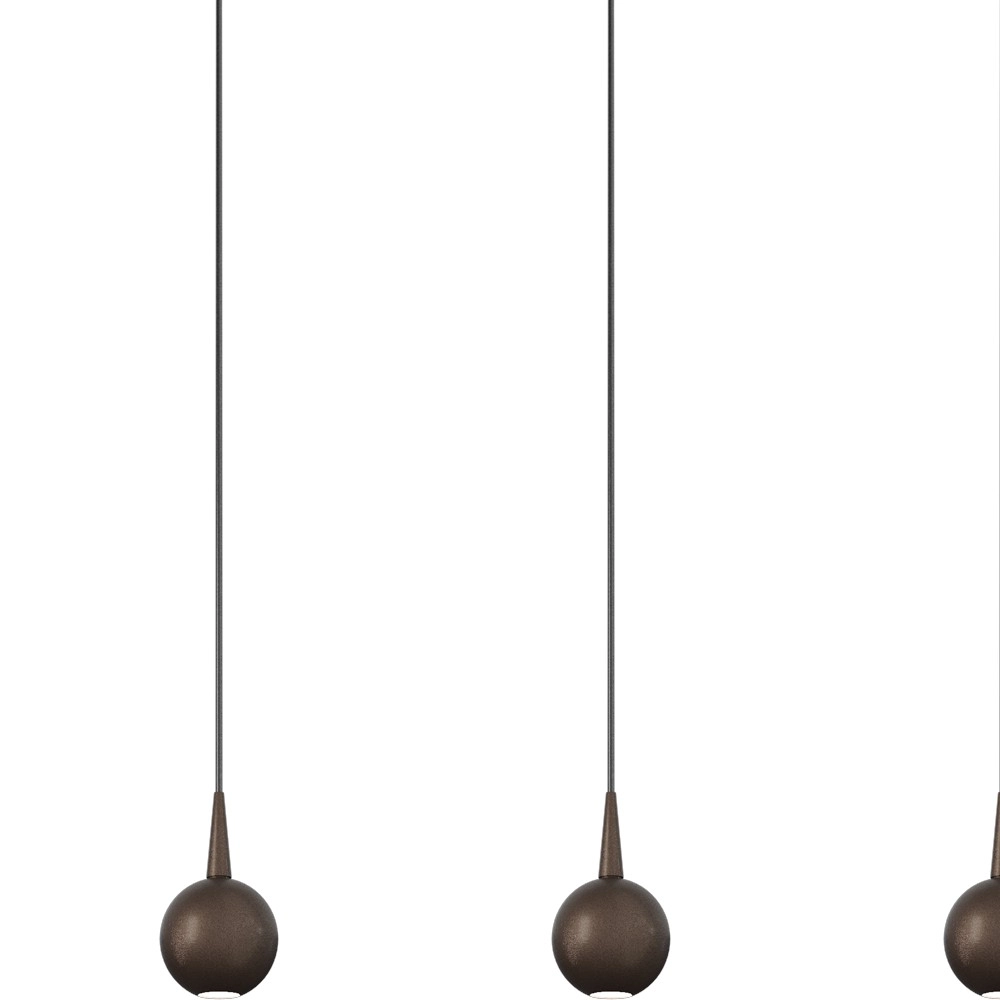 5-light pendant lamp Talana 100cm cocoa brown Ø 6cm DTW Masterlight 8718121361055