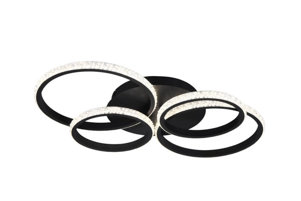 Design ceiling lamp Cires black Trio 4017807600964