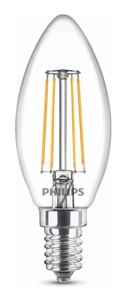 4,3W - E14 - 2700K - 470 lumen set with 3pcs Philips 8718699763817