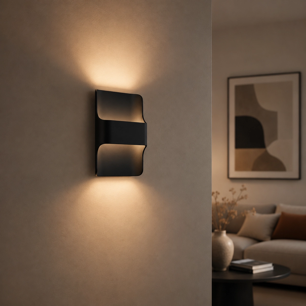 Led outdoor lamp Dallas Up-Down black