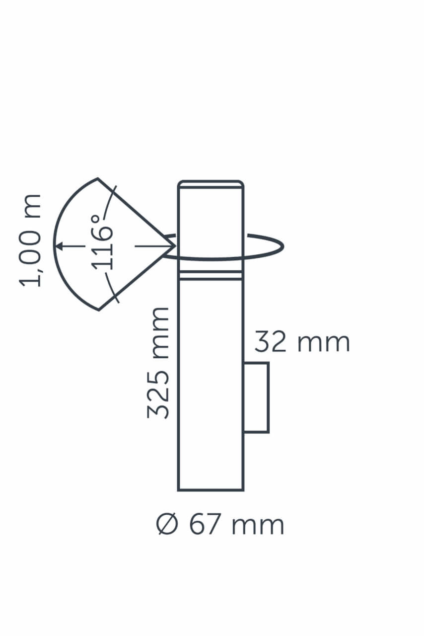 Outdoor light LIV Wall Dark Grey 12 volt LED In-lite 8717051003837