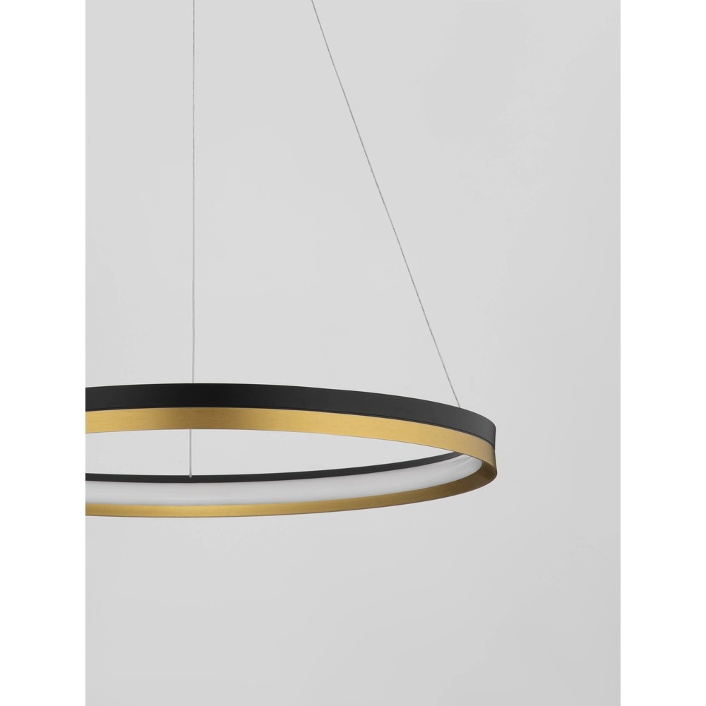 Pendant lamp Cantria black with gold Ø 60cm Lyora 5212017439857